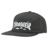 Thrasher Magazine Clouds by Spanky Long Snapback Charcoal Hat - Adjustable