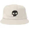 Zero Skateboards Single Skull Applique White / Black Hat - Adjustable