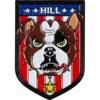 Powell Peralta Hill Bulldog Red Lapel Pin