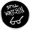 Thrasher Magazine Still Watchin' Black / White Pin