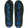 Footprint Insoles Elite Classic Black / Blue Custom Orthotics Insoles Mid Profile 5mm - Small (4-7.5)