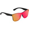 Glassy Sunhaters Leo Premium Matte Black / Red Mirror Sunglasses