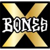 Bones Wheels 36" x 34" X Logo Black / White / Gold Banner