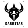 Darkstar Skateboards Lockup White / Black Skate Banner 30" x 36"