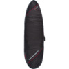 Ocean & Earth Double Compact Black / Red / Grey Fish Surfboard Board Bag - 1-2 boards - 22.5" x 6'