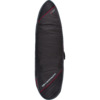 Ocean & Earth Double Compact Black / Red / Grey Fish Surfboard Board Bag - 1-2 boards - 22.5" x 6'4"