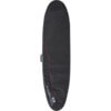 Ocean & Earth Compact Day Black / Red Longboard Surfboard Bag - Fits 1 Board - 25.5" x 7'