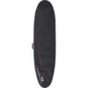 Ocean & Earth Compact Day Black / Red Longboard Surfboard Bag - Fits 1 Board - 25.5" x 7'6"