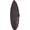 Ocean & Earth Aircon Black / Red / Grey Shortboard Board Bag - Fits 1 Board - 22.5" x 5'8"