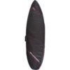 Ocean & Earth Aircon Black / Red Shortboard Board Bag - Fits 1 Board - 22.5" x 7'8"