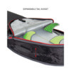 Ocean & Earth Double Compact Black / Red Shortboard Board Bag - 1-2 boards - 22.5" x 6'