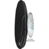 Ocean & Earth Double Compact Black / Grey Shortboard Board Bag - 7'2"