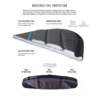 Ocean & Earth Triple Coffin Black / Red / Grey Shortboard / Fish Board Bag - 1-4 Boards - 23" x 6'