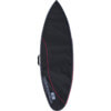 Ocean & Earth Compact Day Black / Red Shortboard Board Bag - Fits 1 Board - 22.5" x 5'8"