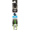 Ocean & Earth Comp Moulded Green Surfboard Leash - 6'