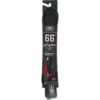 Ocean & Earth One XT Slimline Lightweight Comp Black Surfboard Leash - 6'6"