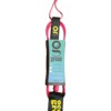 Ocean Grom Micro Grom Lucy Pink / Black Surfboard Leash - 4'
