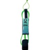 Ocean Grom Teen Isaiah Neon Green Surfboard Leash - 5'
