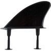 Blocksurf Flange / Post Black Softboard Thruster Surfboard Fins - Set of 3 Fins