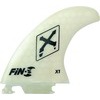 Fin-S Xanadu X1 Honeycomb White / Clear Fin-S Thruster Surfboard Fins - Set of 3 Fins