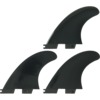 Fin Solutions G-5 Black FCS Side Surfboard Fins - Set of 3 Fins