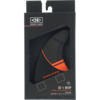 Ocean & Earth OE-1 Whip Small Black / Red Thruster Dual Tab Includes 3 Fins