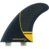 Ocean & Earth OE-1 Whip Large Black / Orange Thruster Dual Tab Includes 3 Fins