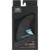 Ocean & Earth OE-2 Control Medium Black / Blue Thruster Single Tab Includes 3 Fins