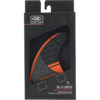 Ocean & Earth OE-3 Speed Small Black / Red Thruster Single Tab Includes 3 Fins