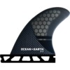 Ocean & Earth Q2 Control Small Black Quad Rear Single Tab Includes 4 Fins
