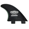 Pro Teck Performance 4.5" Black FCS Fin System Includes 3 Fins