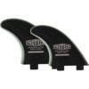 Pro Teck Performance Stiff Flex Black FCS Fin System Includes (2) 4.5" Fin / (2) 4" Fins