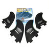 Pro Teck Performance Black FCS Fin System Includes (2) 4.5" Fin / (2) 4.25" Fins