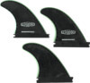 Pro Teck Performance Black Futures Fin System Includes 3 Fins