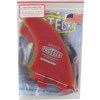 Pro Teck Super Flex 4.5" Red / Yellow FCS Fin System Includes 4 Fins