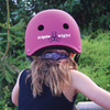Triple 8 Lil 8 with EPS Liner Neon Pink Rubber Skate Helmet Dual Certified CPSC & ASTM - (Certified) - Youth 18" - 20.5"