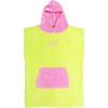 Ocean & Earth Lime / Pink Hooded Poncho - Youth
