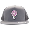 Bubble Gum Surf Wax Blow Me Grey / Black Retro Trucker Hat - Adjustable