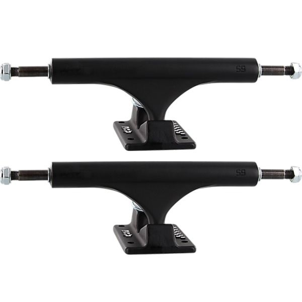 Ace Trucks MFG. 55 Classic High Black Skateboard Trucks - 6.37" Hanger 9.0" Axle (Set of 2)