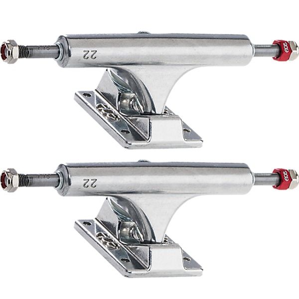 Ace Trucks MFG. AF1 22 Low Polished Skateboard Trucks - 5.0" Hanger 7.75" Axle (Set of 2)