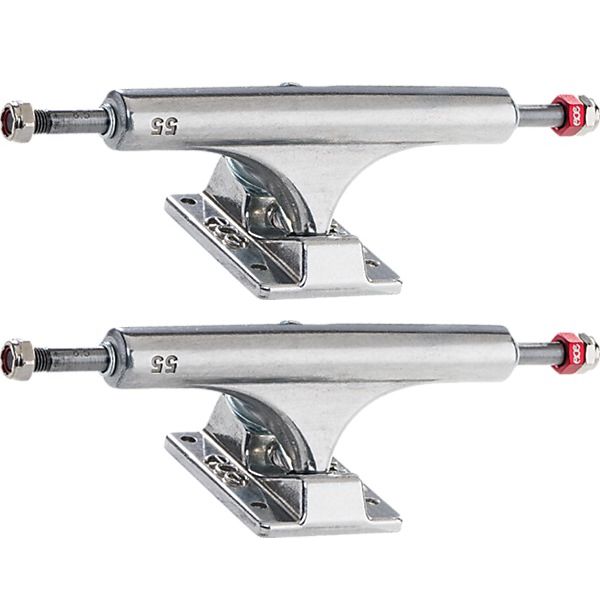 Ace Trucks MFG. AF1 55 Low Polished Skateboard Trucks - 5.75" Hanger 8.5" Axle (Set of 2)