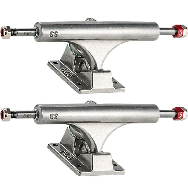 Ace Trucks MFG. AF1 33 Polished Skateboard Trucks - 5.4" Hanger 8.0" Axle (Set of 2)