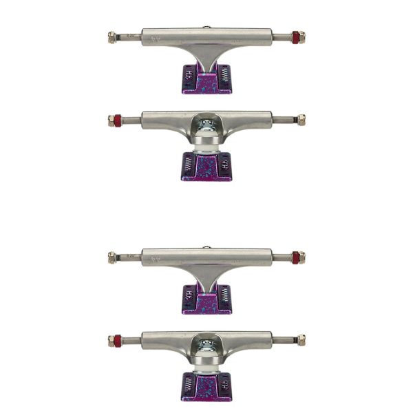 Ace Trucks MFG. AF1 44 Magenta Splatter / Polished Skateboard Trucks - 5.6" Hanger 8.25" Axle (Set of 2) Ace Trucks MFG. AF1 44 Magenta Splatter / Polished Skateboard Trucks - 5.6" Hanger 8.25" Axle (Set of 2)