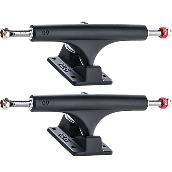 Ace Trucks MFG. AF1 60 Matte Black Skateboard Trucks - 6.0" Hanger 8.75" Axle (Set of 2)