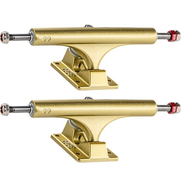 Ace Trucks MFG. AF1 66 Gold Skateboard Trucks - 6.37" Hanger 9.0" Axle (Set of 2)