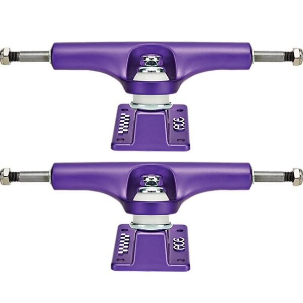 Ace Trucks MFG. AF1 66 Satin Purple Skateboard Trucks - 6.37" Hanger 9.0" Axle (Set of 2)