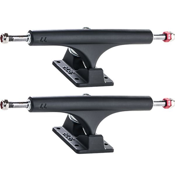 Ace Trucks MFG. AF1 77 Matte Black Skateboard Trucks - 6.9" Hanger 9.5" Axle (Set of 2)