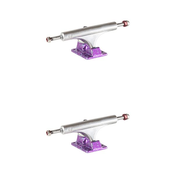 Ace Trucks MFG. AF1 80 Magenta / Polished Skateboard Trucks - 7.3" Hanger 10.0" Axle (Set of 2) Ace Trucks MFG. AF1 80 Magenta / Polished Skateboard Trucks - 7.3" Hanger 10.0" Axle (Set of 2)