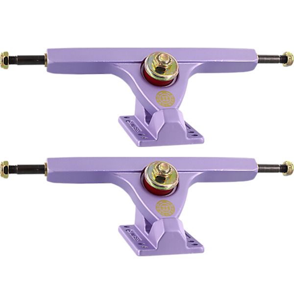 Caliber Trucks II 44 Degree Satin Lavender Skateboard Reverse Kingpin Trucks - 7.25" Hanger 10.0" Axle (Set of 2)