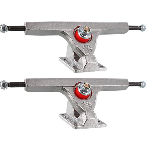 Caliber Trucks III 50 Degree Rakeless Polished Skateboard Reverse Kingpin Trucks - 7.25" Hanger 10.0" Axle (Set of 2)